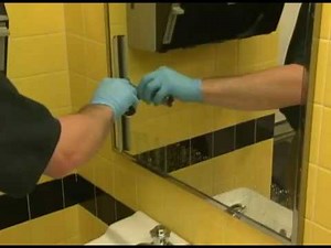 Cleaning a Restroom Sink With a Kaivac No-Touch Cleaning System
