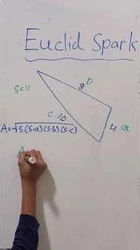 An example of the Heron’s Formula (Geometry/Trigonometry 12) #maths #mathematics #viral #shorts