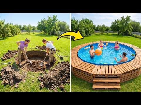 Easy DIY Swimming Pool Ideas for Outdoor Fun! 💦 DIY Backyard Oasis