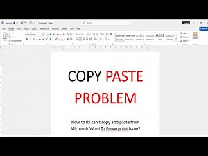 Fix Copy & Paste Problems in Word → PowerPoint & Excel FAST! 🖱️💻