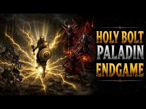 Holy Bolt Paladin Endgame | Insane Damage & Survivability | D2R SS13