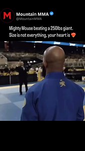 17K reactions · 765 shares | Mighty Mouse defeated a man much bigger than him and this shows how important your heart and will is, more so than your size   Follow @mountainmma  Follow @mountainmma . . . .⁣ .⁣ #mma #khabibnurmagomedov #khabib #islammakhachev #khabibchamp #mountainmma | Mountain MMA | Facebook