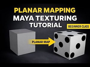 👉 Maya Texturing Tutorial | Planar Mapping Explained (Beginner Class)