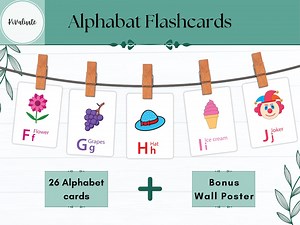 Montessori ABC Cards - Alphabet Learning Flashcards for Kids, Teaching Resource & Cue Cards for English Basics - Etsy UK