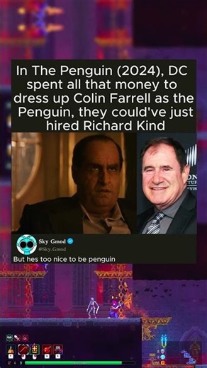 In The Penguin (2024), DC spent all that money to dress up Colin Farrell as the