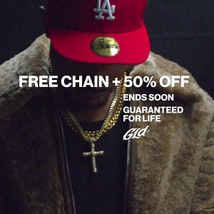 3.8K views · 4 comments | Ice out your neck game. FREE chain + 50% OFF. Guaranteed for life. | The GLD Shop | Facebook