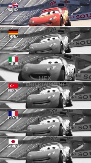 "Ka-Chow" Multilanguages #cars #pixar