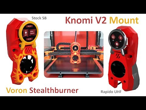 Knomi V2 Display Mount for the Voron Stealthburner