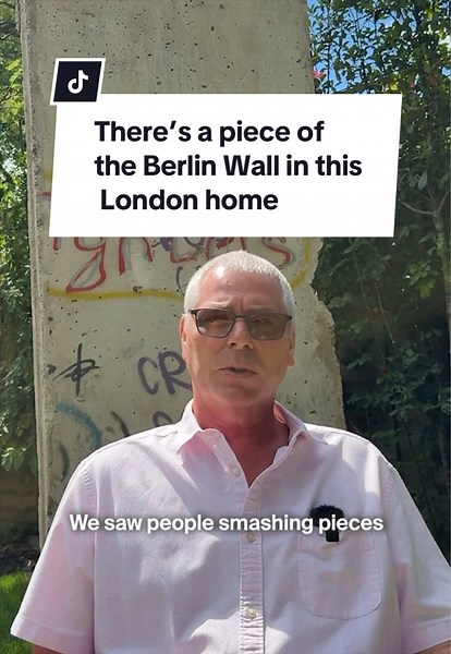 Did you know there’s a piece of the Berlin Wall in a London garden? Well this historical artefact has caused a neighbourhood dispute in Dulwich with complaints that it’s an eyesore however owner Steve is determined to keep it up #london #berlinwall #londonstories #londonlife #history Berlin Wall London homes Berlin Wall artefacts London stories