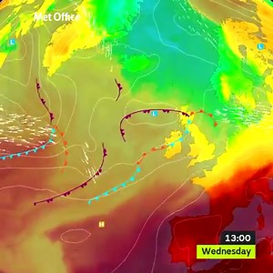 The jetstream influences our weather through the week ahead, drawing a low pressure system across the UK during Thursday. By Friday a strengthening Atlantic jetstream drives further frontal systems towards the UK, turning our weather increasingly unsettled for the weekend. | Met Office