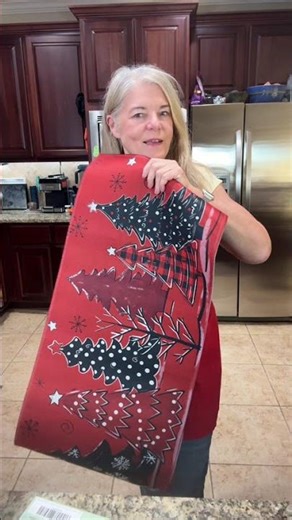 Two cozy kitchen rugs to make holiday cooking feel extra festive—one for the sink, one for the prep