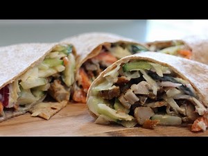 EASY AND HEALTHY CHICKEN GYRO WHOLEMEAL WRAP RECIPE| INSPIRED BY AKIS PETRETZIKIS