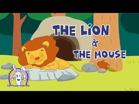 The Lion and the Mouse | An Aesop's Fable | TinyTales Animated | Story Time for Children #aesop