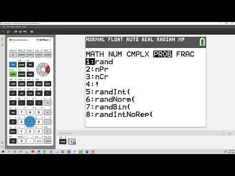 How to Find a Simple Random Sample on TI 84 Plus CE