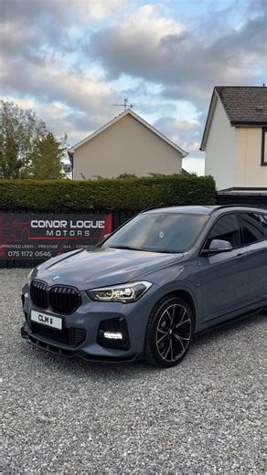 Immaculate Storm Grey 2021 212 BMW X1 M Sport Auto X Drive M Performance Pack☑️🙌🏽 #conorloguemotors #usedcarsni #carsireland #irishcarsales #donedeal
