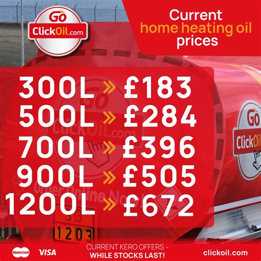 Current Home Heating Oil Prices Delivery Areas: BT1- BT32 📍 Visit us online today to order 📲 | Clickoil