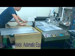 Doming Technology- Two-Components Epoxy metering & mixing Dispensing machine for epoxy sticker