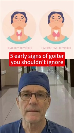 Discover the 5 early signs of goiter that should not be ignored. From swelling to voice changes, knowing these symptoms can be crucial for your health. Stay informed and share this with someone who might need to know! #GoiterSigns #ThyroidHealth #HealthTips #Wellness #EndocrineSystem