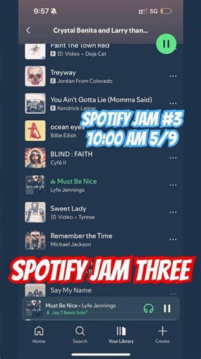 Spotify jam #3 10am 9/5/26 #spotifyjam #spotify