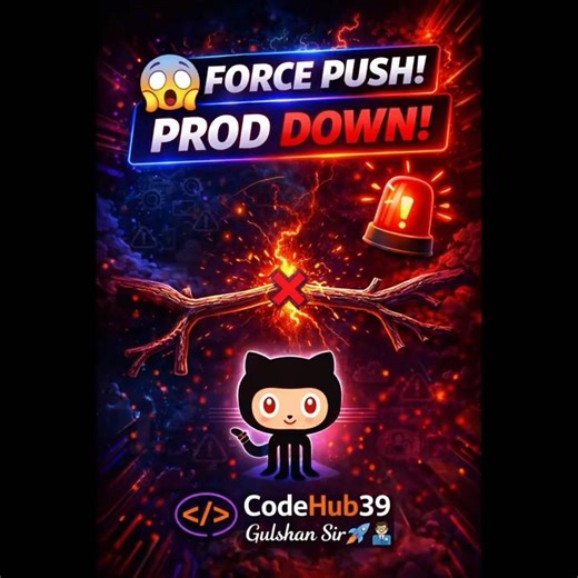 Developer Force Pushed to Main 😱 What Will You Do? #shorts #devops #git #sre #interview #