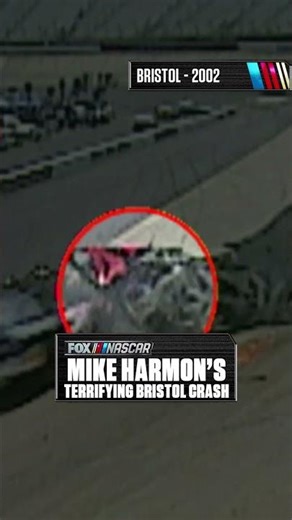 A terrifying crash for Mike Harmon 24 years ago at Bristol. #NASCAR #Bristol #Racing
