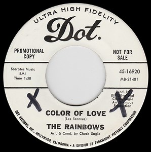 The Rainbows - Color Of Love / Down The Block