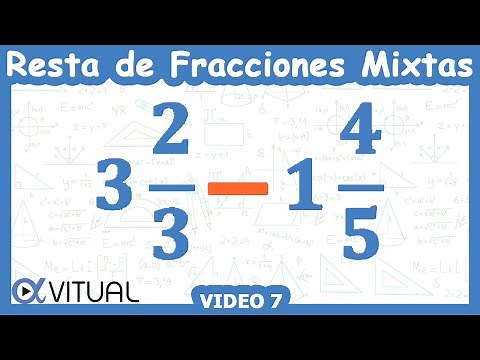 🟠 RESTA de 2 FRACCIONES MIXTAS
