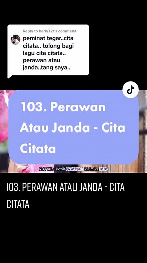 Replying to @herly721 #perawanataujanda #citacitata #laguindonesia #fypmalaysia #tiktokmalaysia #lagurockmelayu #lagujiwang #lagumelayu #lagumelayuterbaik #lagusekarang #klipvideo