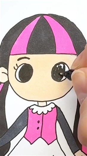 Cute Chibi Character Drawing Tutorial ✨ #drawing #shorts #chibi