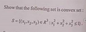 Show that the following set is convex set : S = \left\{ \left( ... | Filo