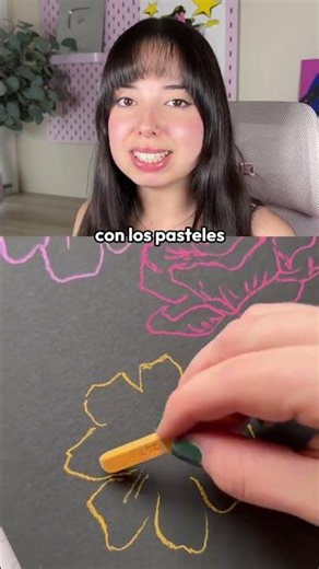 Cómo pintar sobre un fondo negro con tizas pastel/pasteles