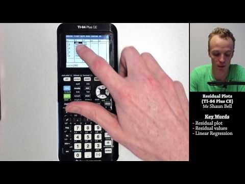 Bivariate Statistics: Residual Plots {TI 84 Plus CE}