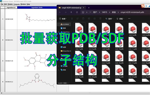 Smile号批量导出为pdb,sdf,mol2分子式用于薛定谔,MOE,autodock分子对接