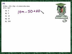 Praxis Application ALG004 Manipulate equation to a different form