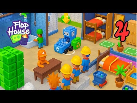 Flop House Gameplay Part 4 | Unlocking New Rooms & Hiring More Staff 🧹🏠 | Idle Tycoon Game