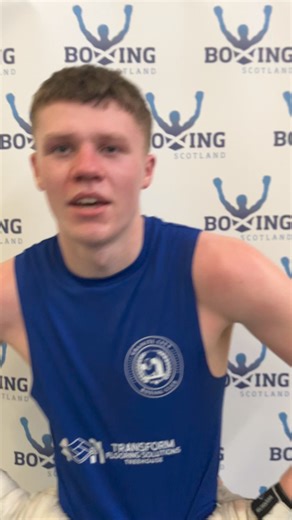 TWO-TIME British champion Ben Bonner (Granite City) reacts after reaching another Scottish Golden Gloves Final, after defeating Southside’s Aaron Stout. #BoxingPathway | Boxing Scotland