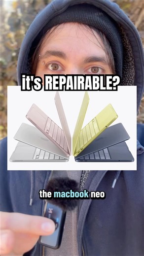 MacBook Neo is the MOST repairable laptop under TIM COOK...