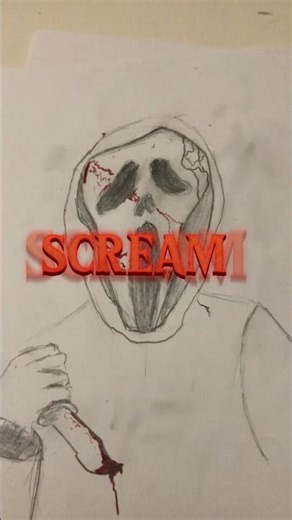 Scream drawing #art #horror#spooky