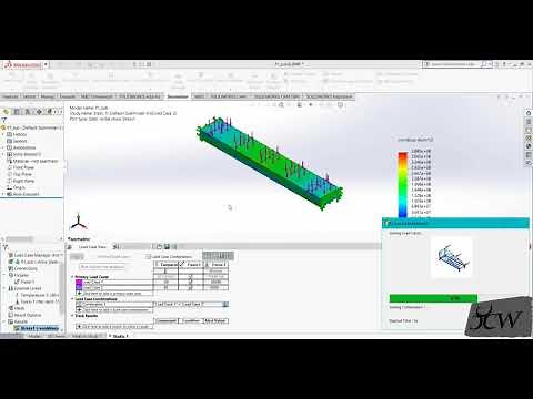Use of Load Case Manager in SolidWorks Simulation