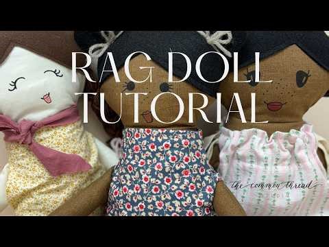 Learn To Sew: Rag Doll Tutorial. Beginner Machine Sewing Patterns
