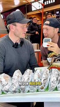 I'm eating 8 doner kebabs for a world record?! 🔥😳 with @Holle21614