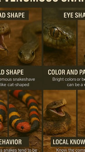 1.3K views · 11 reactions | HOW TO SPOT VENOMOUS SNAKES #venom #venomous ##venomousreptiles #venomousreptilesofinstagram | Farming Tech& Business | Facebook