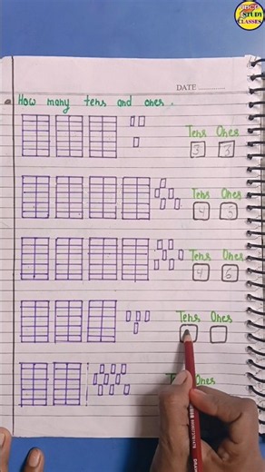 How Many Tens And Ones Worksheet/ Lkg Maths Half Yearly Exam Paper Worksheet #maths #shorts #ukg