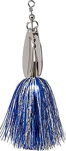 Tooth Shield Tackle The Lil Chubby Musky Bucktail Muskie Pike Double 6 French Blades Inline Spinner Musky Lures Baits Tackle