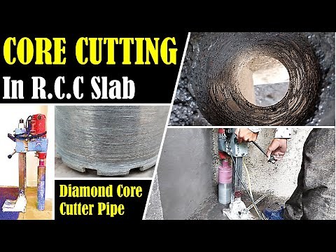 Core Cutting in RCC Slab for Piping | Hole in Reinforced Concrete | Diamond Core Drilling Machine