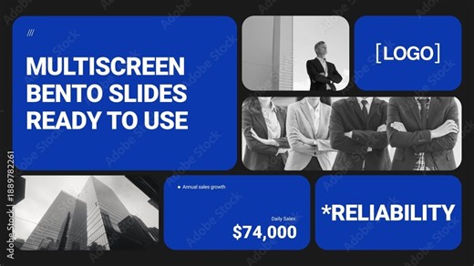 Multiscreen Promo Slide 7 Stock Template