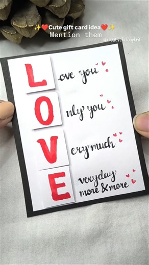 DIY 5 mins card idea ❤️✨ Subscribe if you like it #viral #art #shorts #love #trending #viralvideo