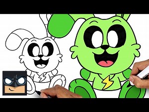How To Draw Baby Hoppy Hopscotch | GameToons | Smiling Critters - Videos For Kids