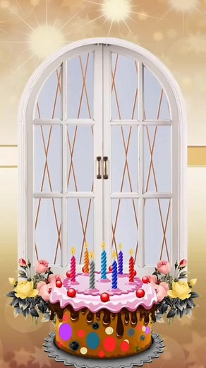 Colorful Animated Birthday Celebration Scenes