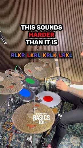 This Drum Pattern Is Easier Than It Looks 🥁 #drums #drumming #beginnerdrummer
